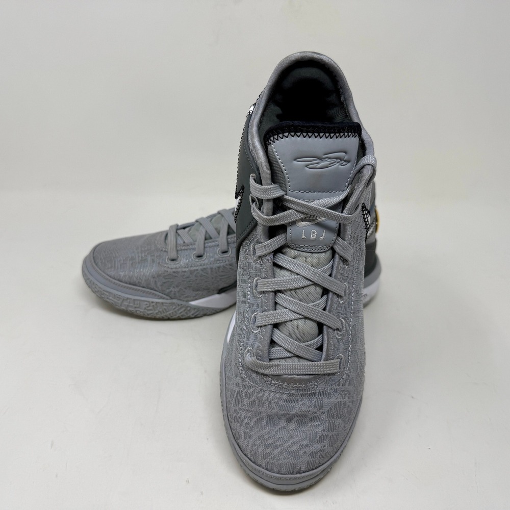 Nike LeBron NXXT Wolf Grey Metallic Gold Basketball Shoes DR8784-004 Men's 8 - Picture 9 of 16